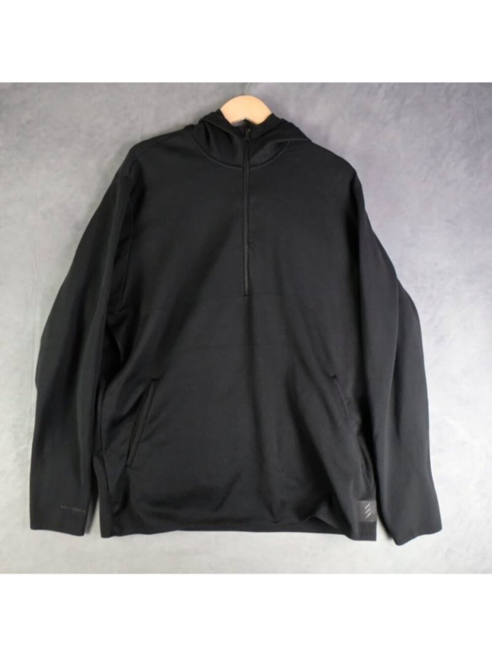 Adidas Hoodie Mens XL Black Adicross Pullover Half Zip Nylon Primeknit Golf